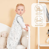 3 Pack-Yoofoss TOG 0.5 Baby Sleep Sack Wearable Blanket for Babies 100% Cotton 2-Way Zipper