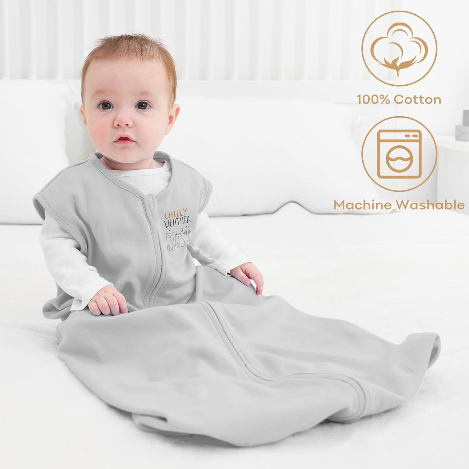 Sleep Sack Multi-color in Tog 0.5, 3 Pack
