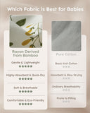 Yoofoss Rayon Made from Bamboo Baby Sleep Sack 1.0 Tog Baby Wearable Blanket