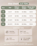 Yoofoss Rayon Made from Bamboo Baby Sleep Sack 1.0 Tog Baby Wearable Blanket