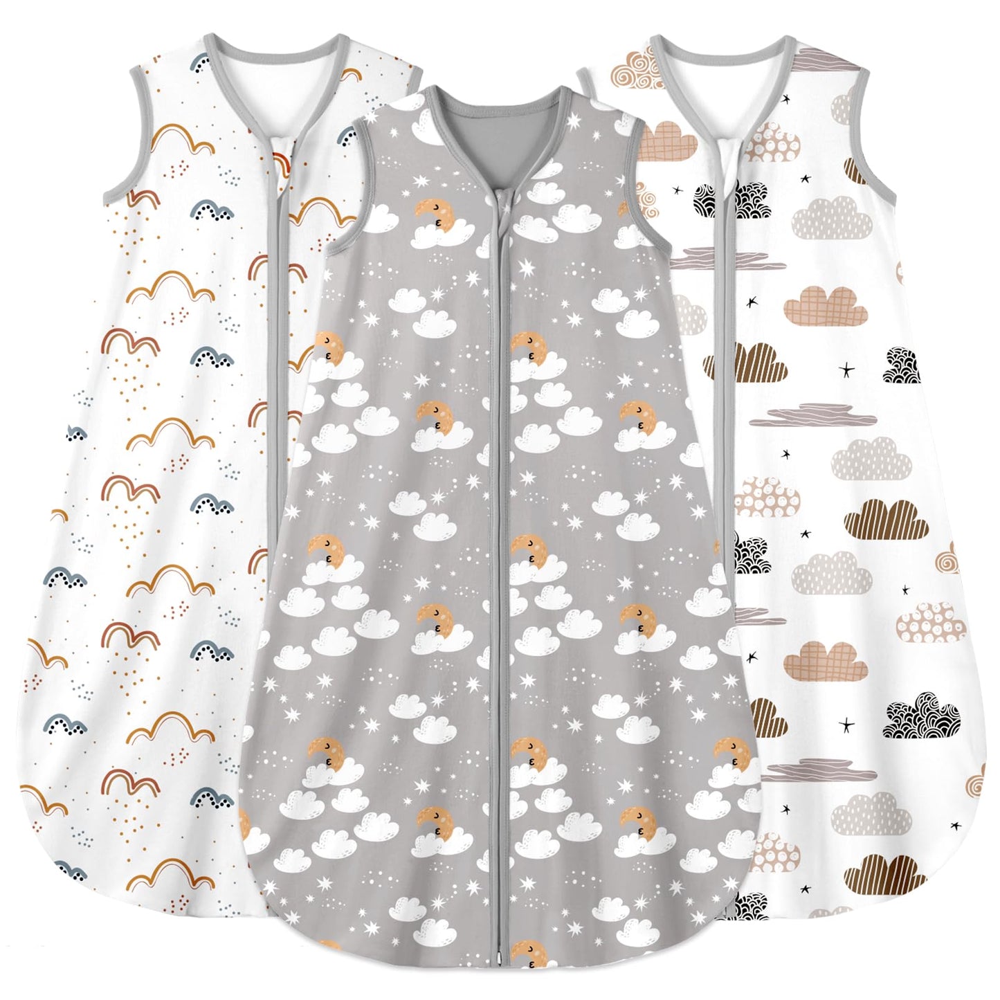 Sleep Sack Multi-color in Tog 0.5, 3 Pack