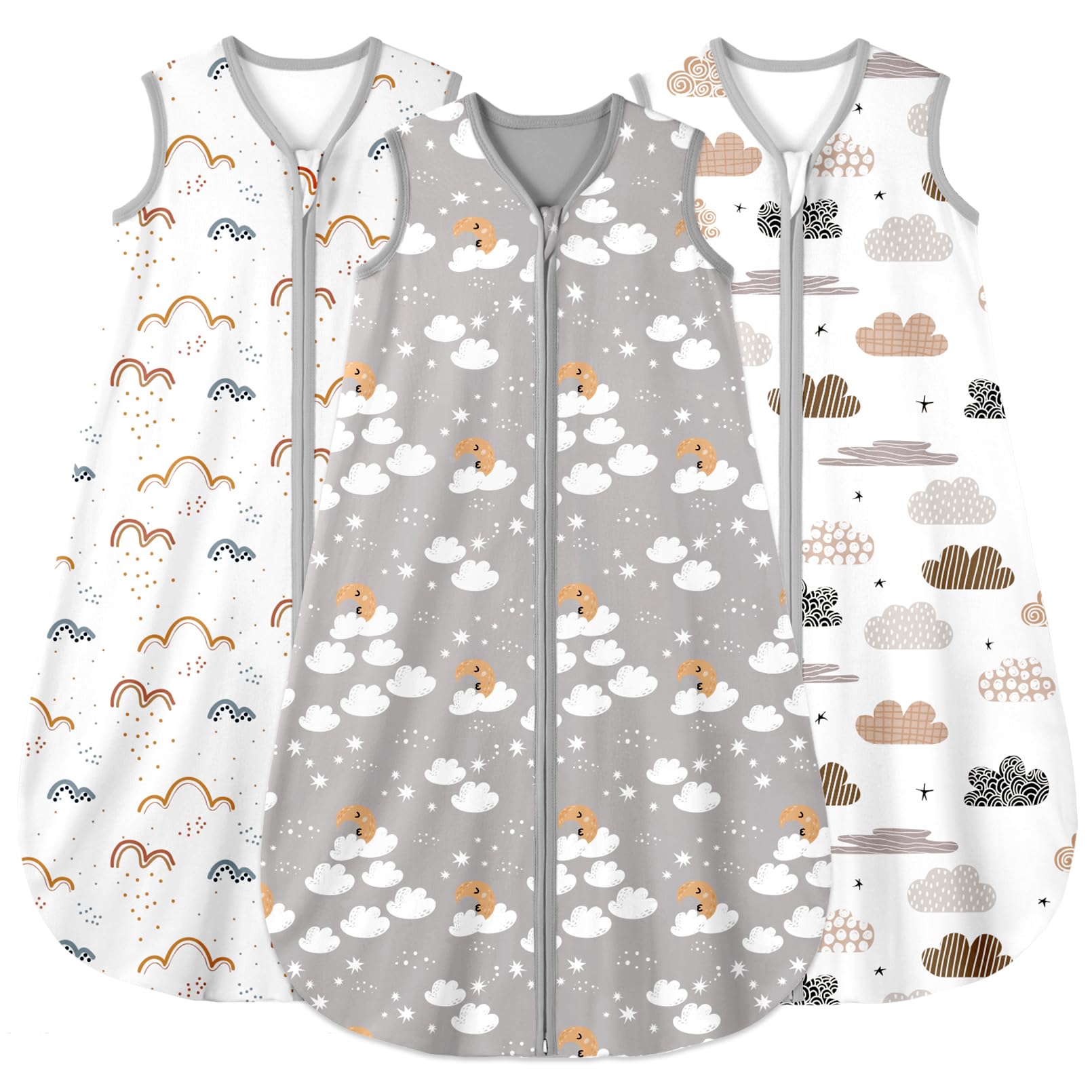 Sleep Sack Multi-color in Tog 0.5, 3 Pack