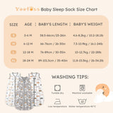 3 Pack-Yoofoss TOG 0.5 Baby Sleep Sack Wearable Blanket for Babies 100% Cotton 2-Way Zipper