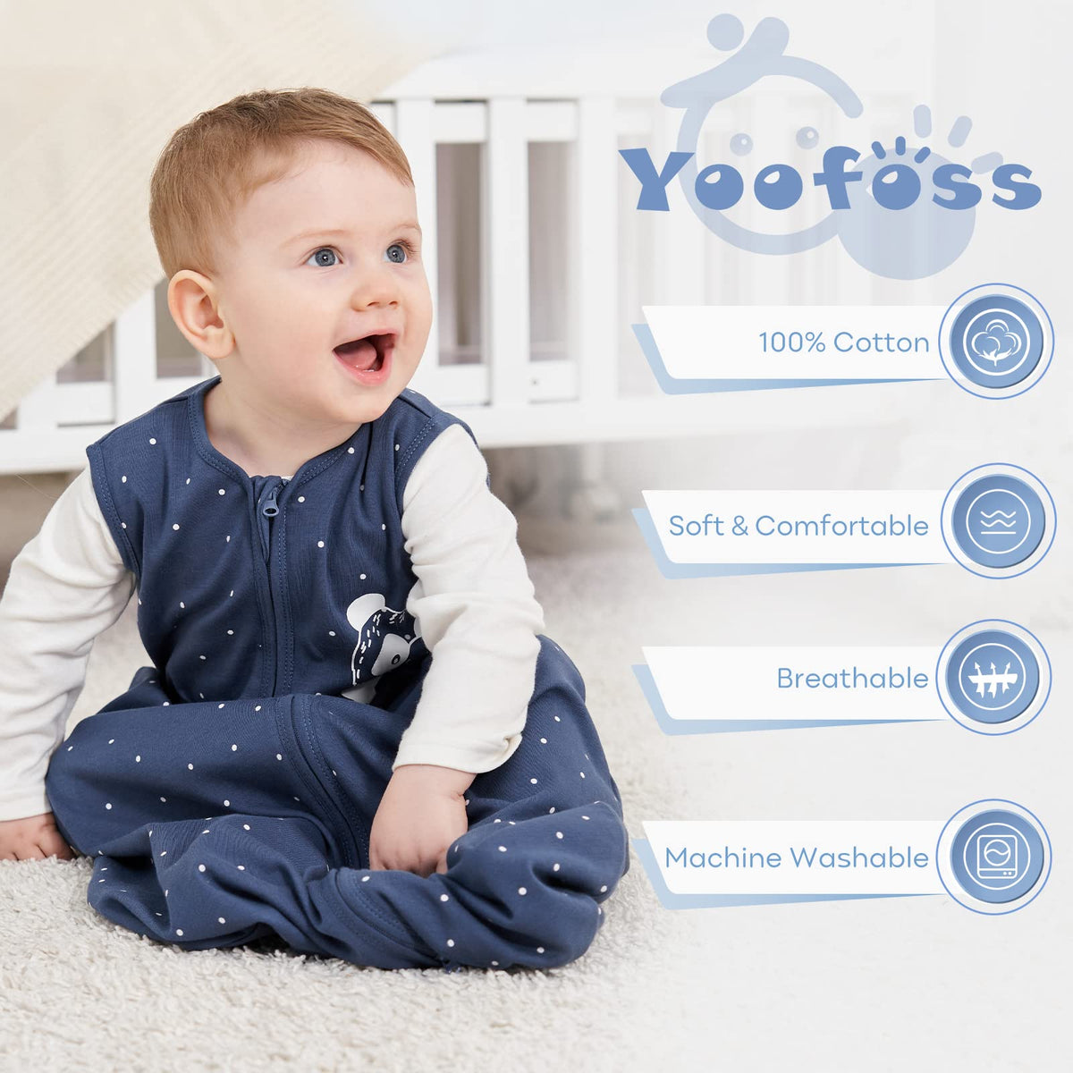 Sleep Sack Multi-color in Tog 0.5, 3 Pack