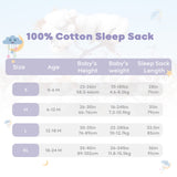 3 Pack-Yoofoss TOG 0.5 Baby Sleep Sack Wearable Blanket for Babies 100% Cotton 2-Way Zipper