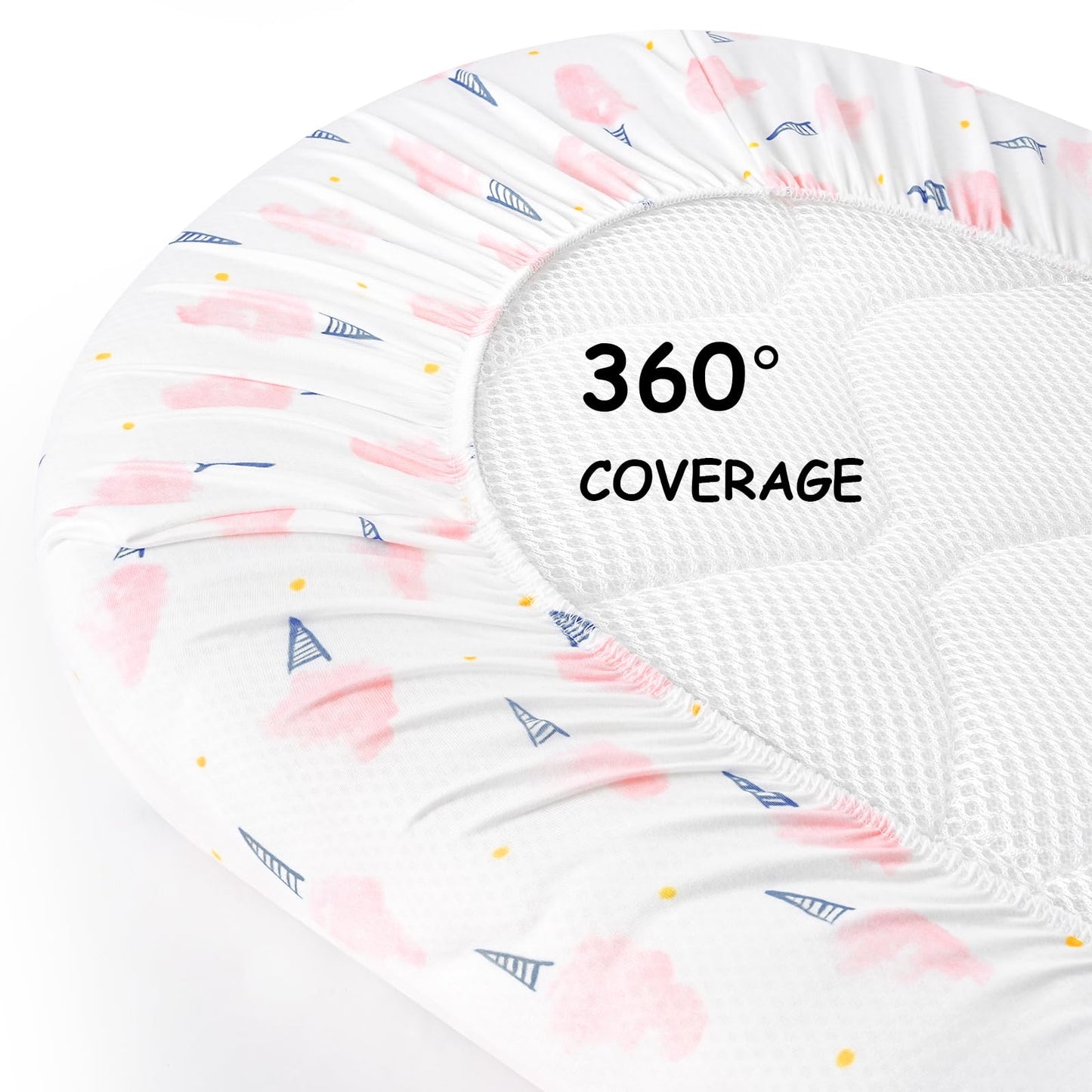 Bassinet Sheets Multi-color, 3 Pack