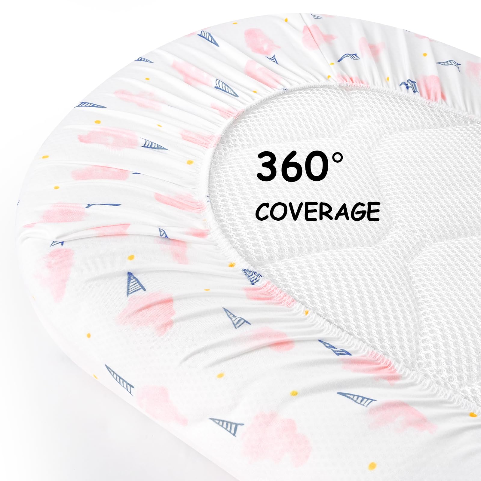 Bassinet Sheets Multi-color, 3 Pack