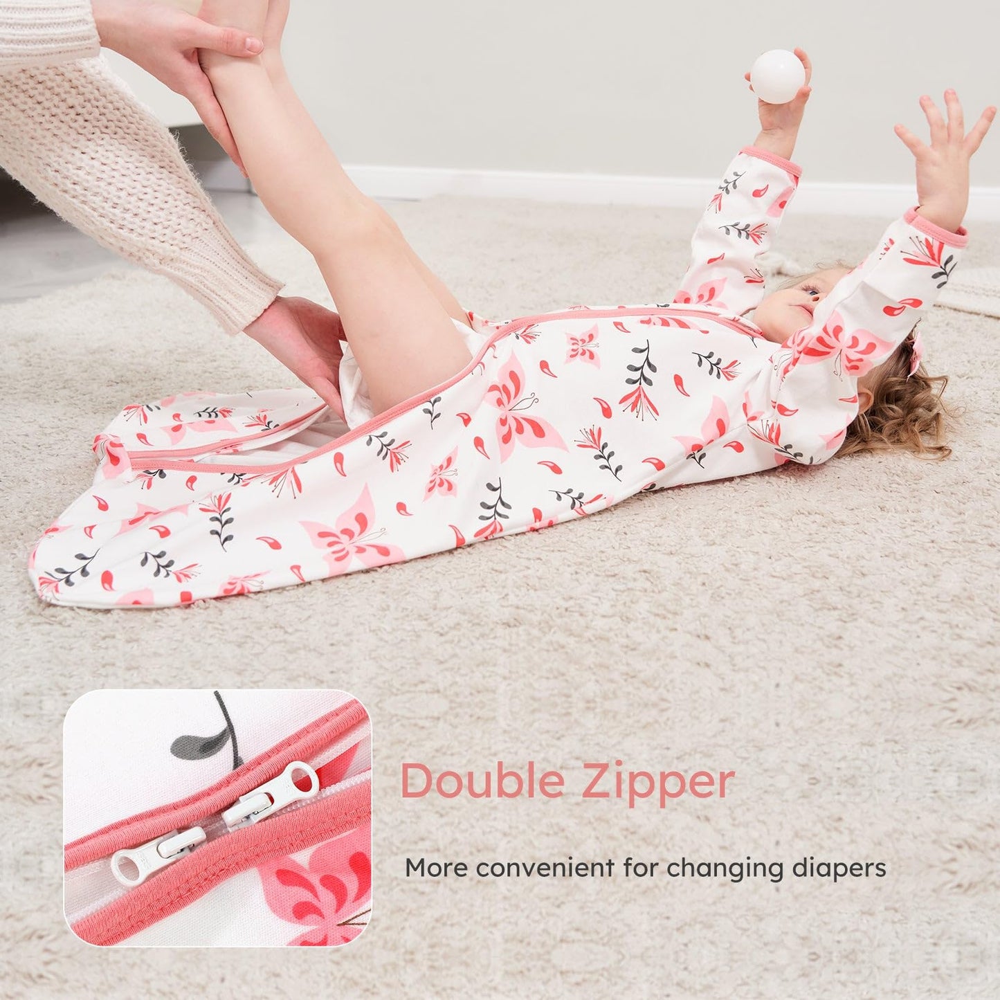 Long Sleeve Sleep Sack in Tog 0.5, 2 Pack