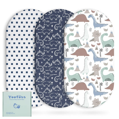 Bassinet Sheets Multi-color, 3 Pack