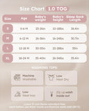 Yoofoss Rayon Made from Bamboo Baby Sleep Sack 1.0 Tog Baby Wearable Blanket
