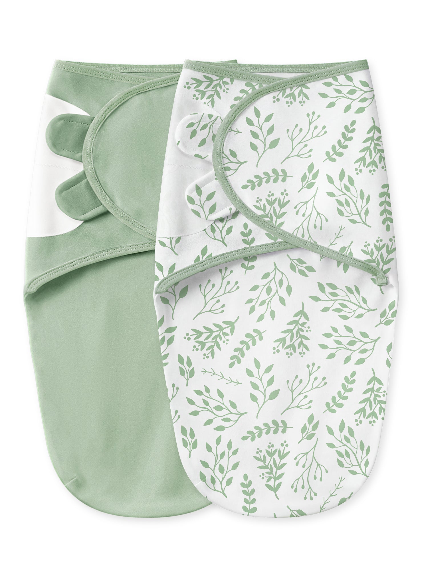 YOOFOSS Baby Swaddles for Newborns 100% Organic Cotton, Adjustable Swaddle Sleep Sack 0-3 Months Newborn Swaddle Sack 2 Pack, Breathable Soft