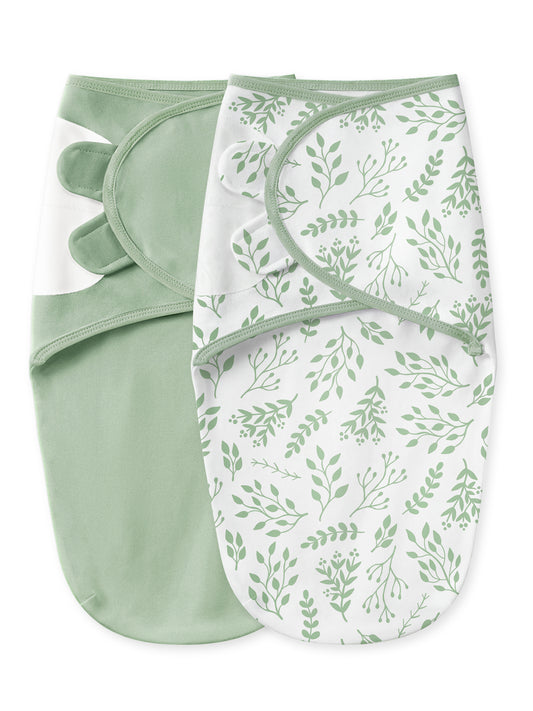 YOOFOSS Baby Swaddles for Newborns 100% Organic Cotton, Adjustable Swaddle Sleep Sack 0-3 Months Newborn Swaddle Sack 2 Pack, Breathable Soft