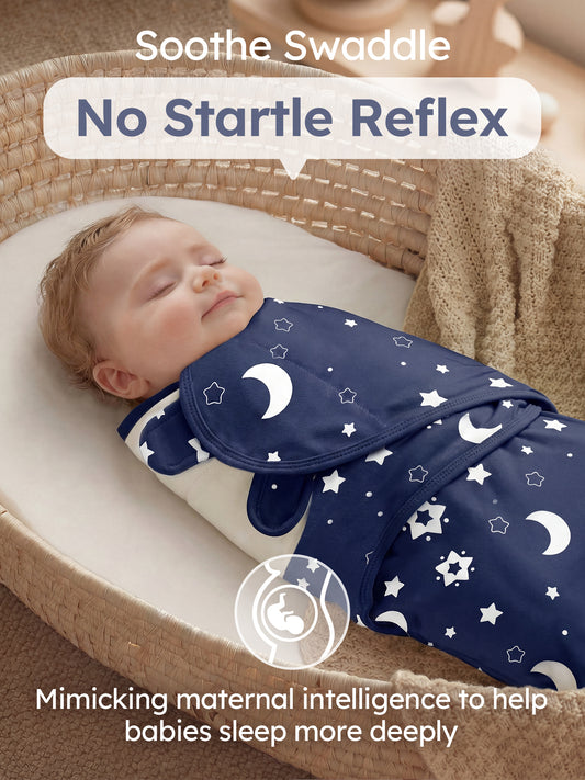 YOOFOSS Baby Swaddles for Newborns 100% Organic Cotton, Adjustable Swaddle Sleep Sack 0-3 Months Newborn Swaddle Sack 2 Pack, Breathable Soft (Copy)