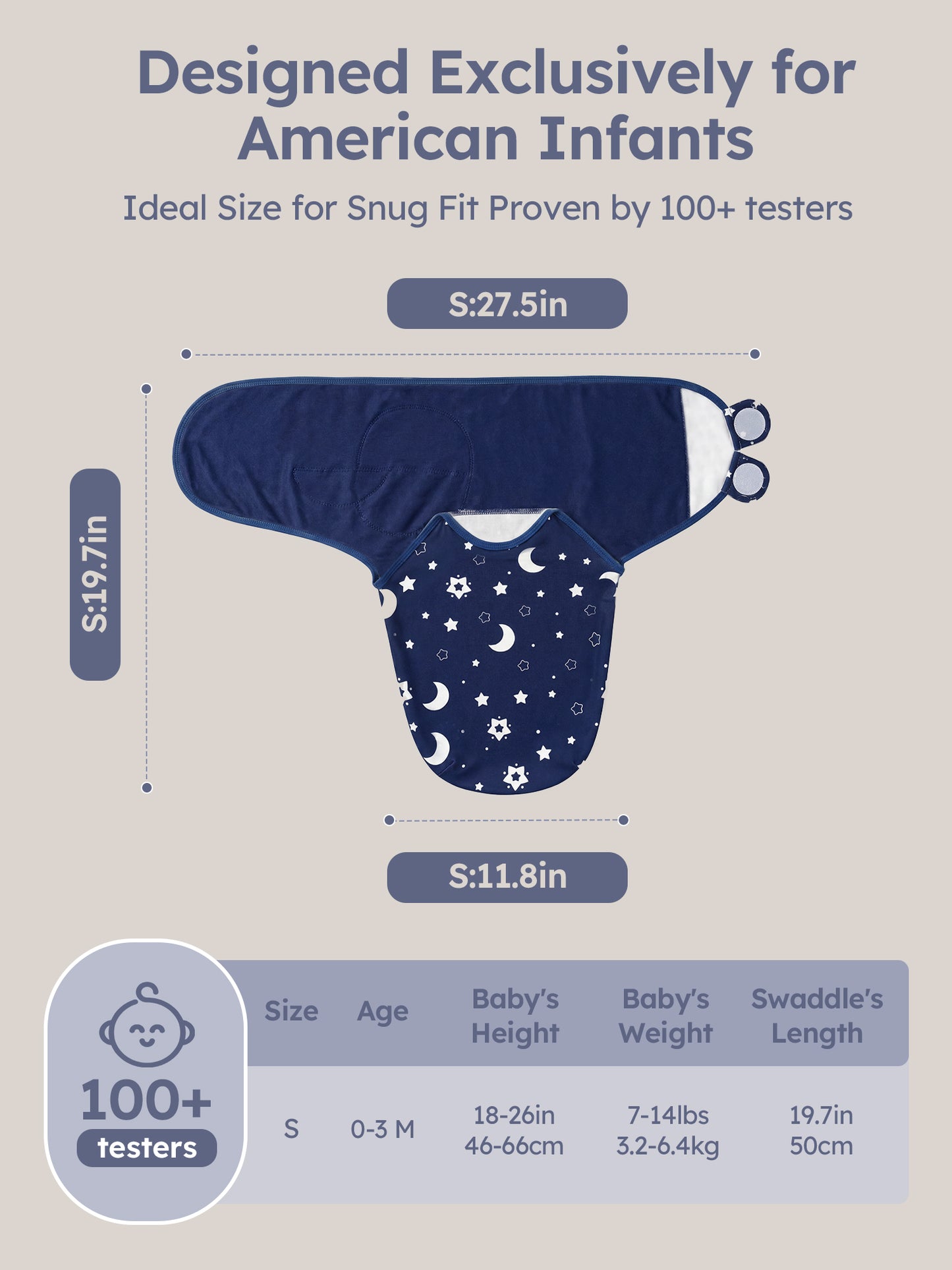 YOOFOSS Baby Swaddles for Newborns 100% Organic Cotton, Adjustable Swaddle Sleep Sack 0-3 Months Newborn Swaddle Sack 2 Pack, Breathable Soft (Copy)