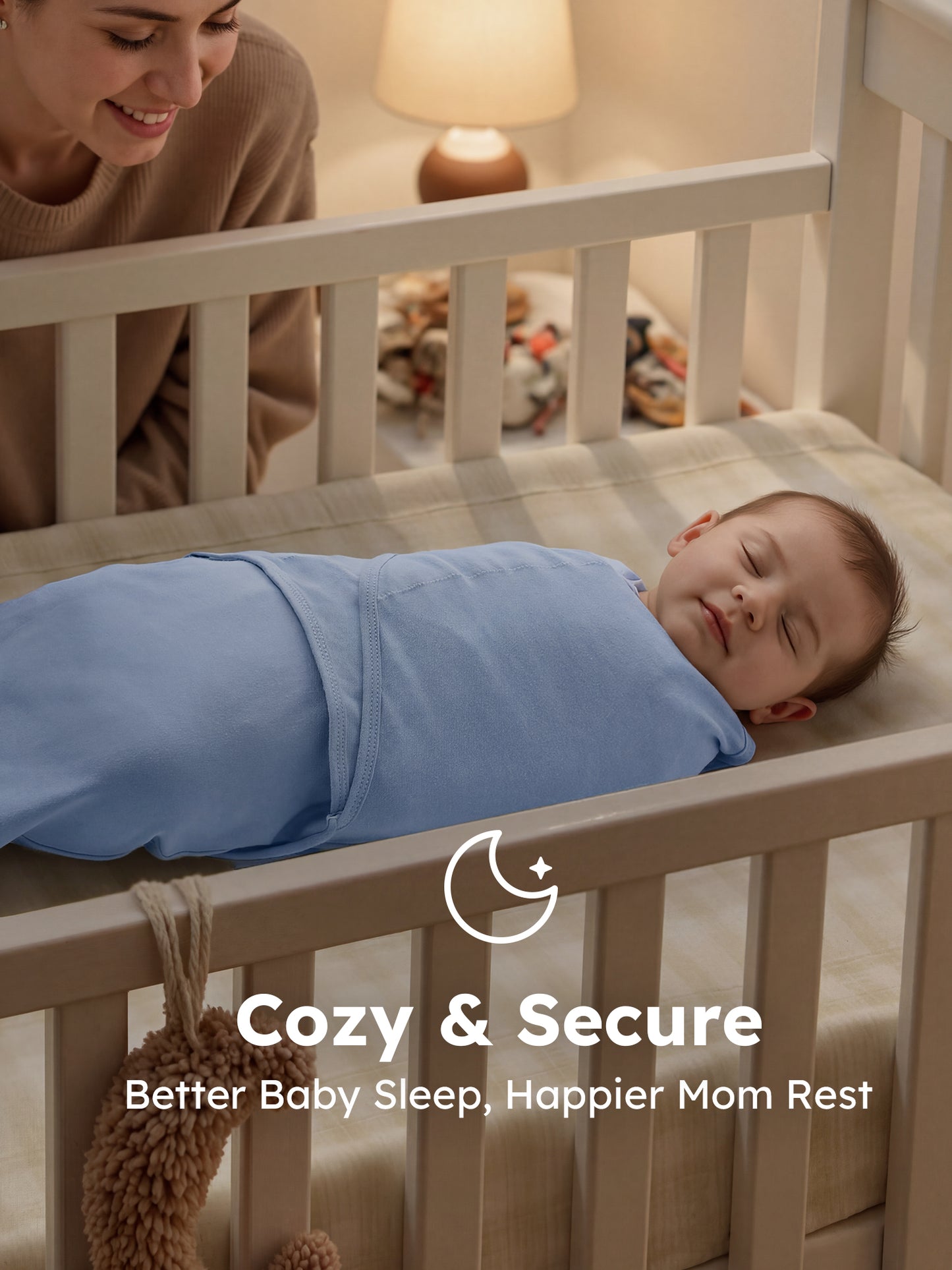 YOOFOSS Baby Swaddles for Newborns 100% Organic Cotton, Adjustable Swaddle Sleep Sack 0-3 Months Newborn Swaddle Sack 2 Pack, Breathable Soft (Copy)