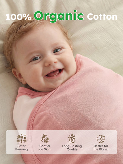 YOOFOSS Baby Swaddles for Newborns 100% Organic Cotton, Adjustable Swaddle Sleep Sack 0-3 Months Newborn Swaddle Sack 2 Pack, Breathable Soft (Copy) (Copy)