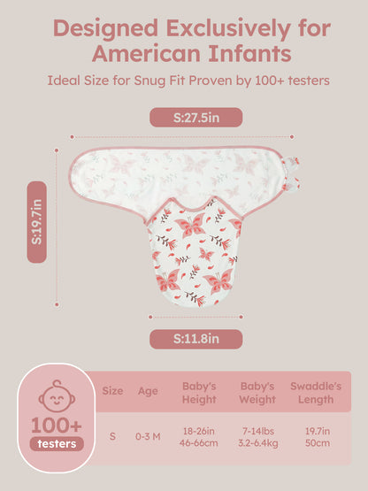 YOOFOSS Baby Swaddles for Newborns 100% Organic Cotton, Adjustable Swaddle Sleep Sack 0-3 Months Newborn Swaddle Sack 2 Pack, Breathable Soft (Copy) (Copy)