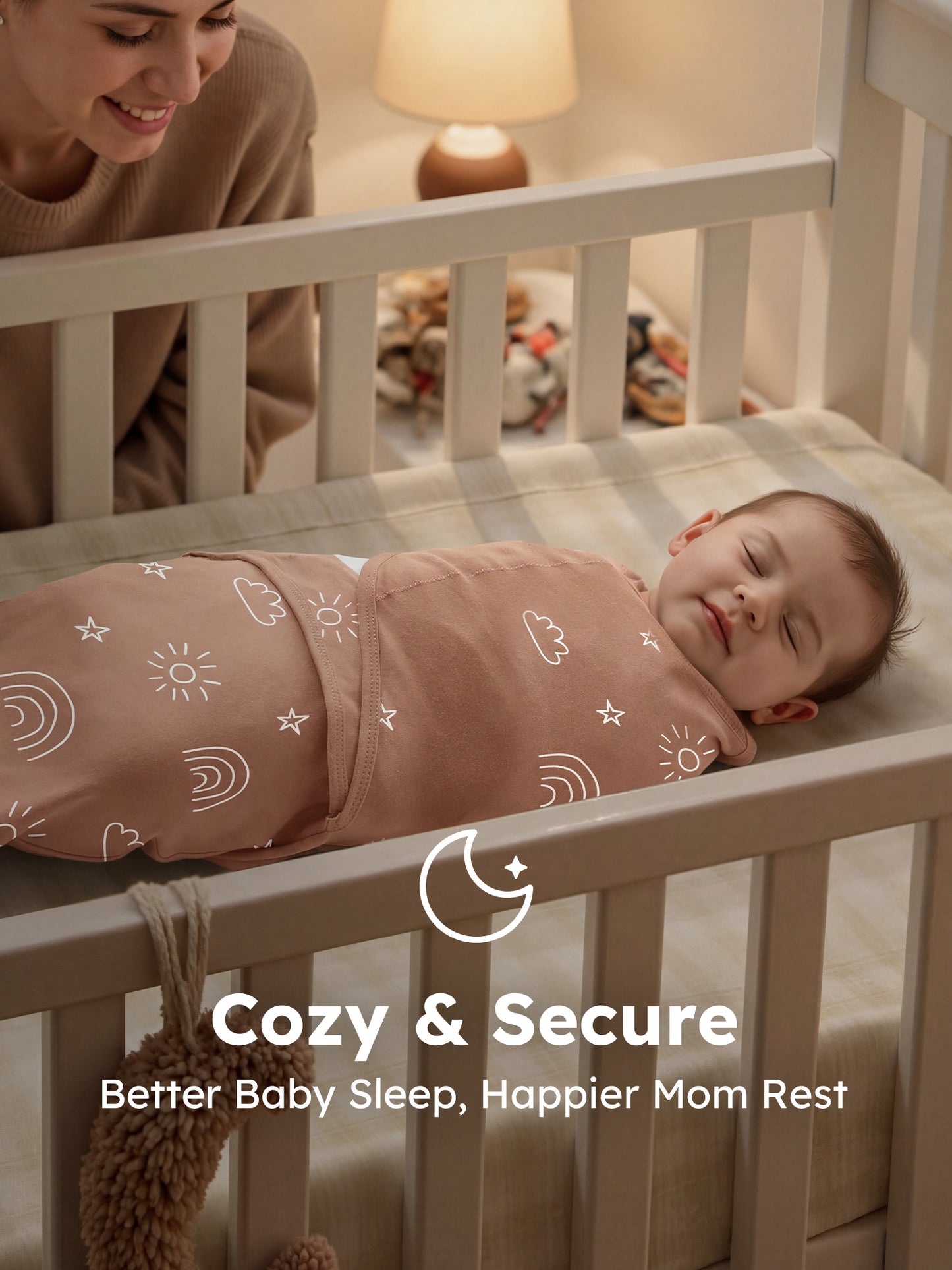 YOOFOSS Baby Swaddles for Newborns 100% Organic Cotton, Adjustable Swaddle Sleep Sack 0-3 Months Newborn Swaddle Sack 2 Pack, Breathable Soft (Copy) (Copy) (Copy)