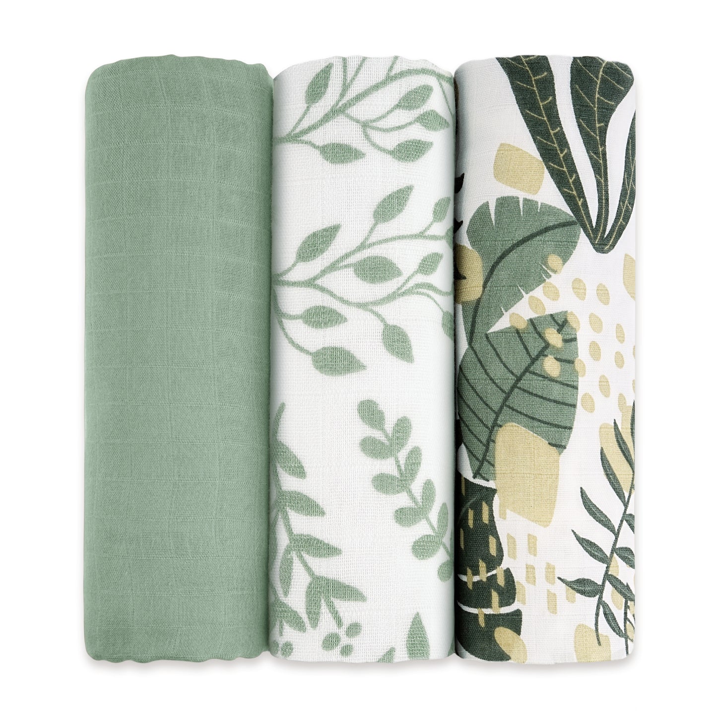 YOOFOSS Muslin Swaddle Blankets, Organic Baby Blankets, 47x47 Inches Receiving Blanket for Baby Boys, Girls and Neutral, Baby Essentials for Newborns Soft Breathable
