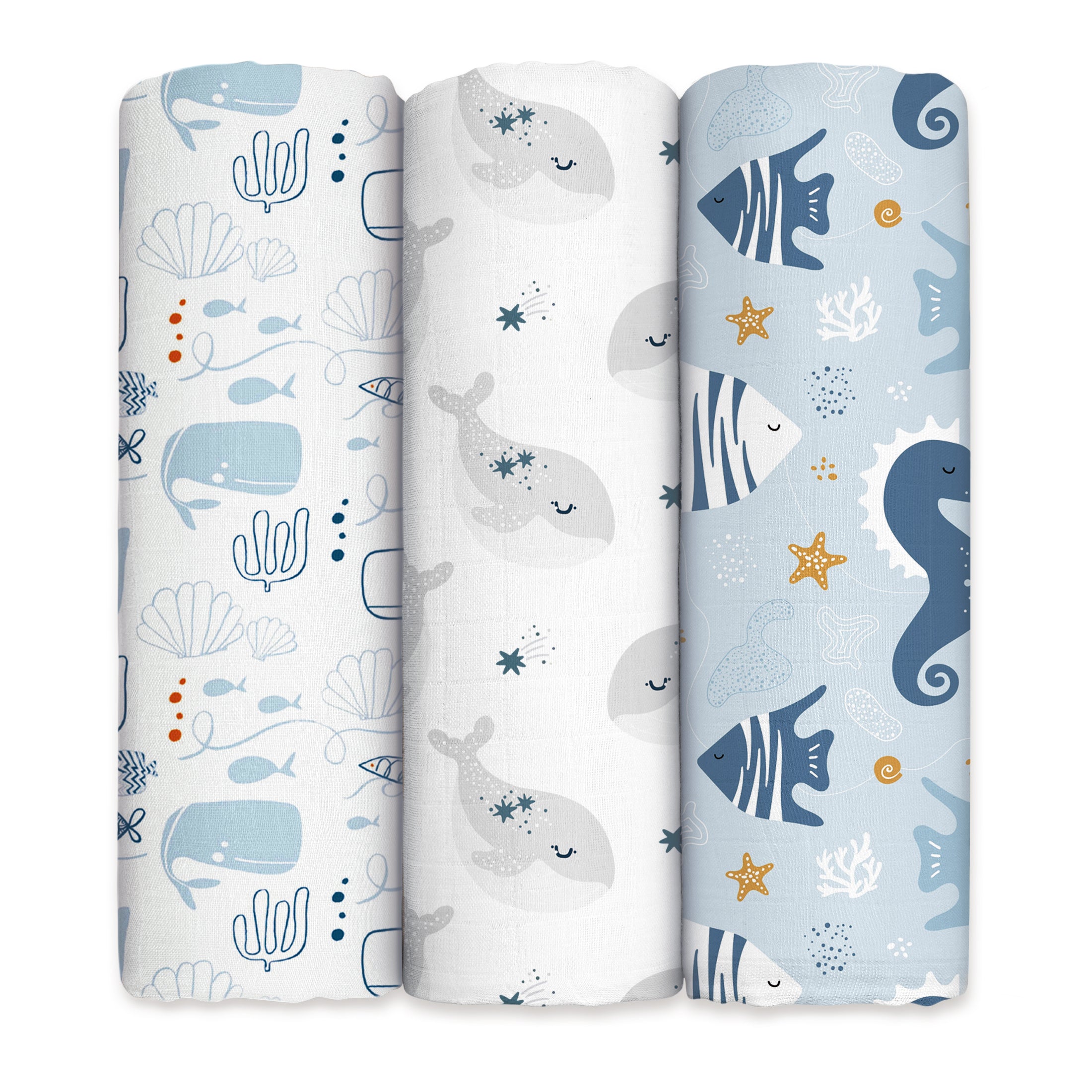 YOOFOSS Muslin Swaddle Blankets, Organic Baby Blankets, 47x47 Inches Receiving Blanket for Baby Boys, Girls and Neutral, Baby Essentials for Newborns Soft Breathable (Copy) (Copy)