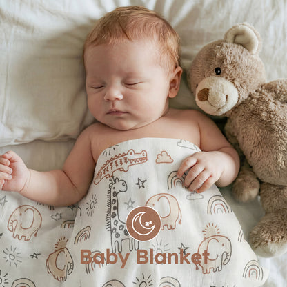 YOOFOSS Muslin Swaddle Blankets, Organic Baby Blankets, 47x47 Inches Receiving Blanket for Baby Boys, Girls and Neutral, Baby Essentials for Newborns Soft Breathable (Copy) (Copy) (Copy)