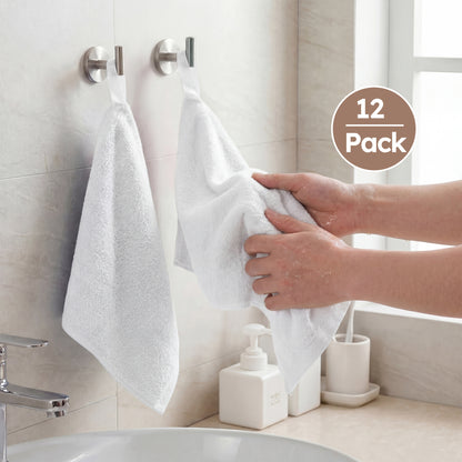 YOOFOSS Luxury Baby Washcloths Towel Set 12 Pack Face towels for Bathroom-Hotel-Spa-Kitchen Multi-Purpose Fingertip Towels & Hand Towels (Copy)