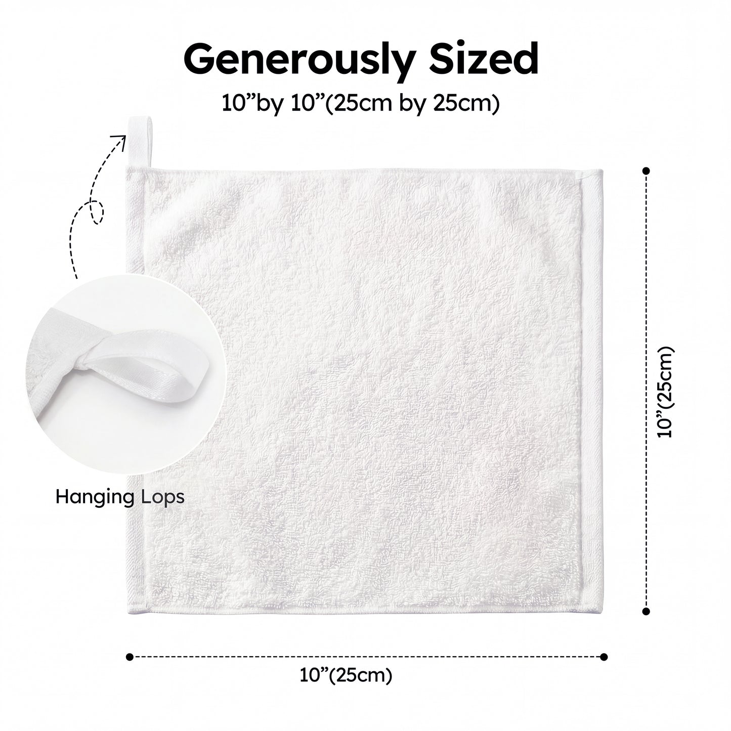YOOFOSS Luxury Baby Washcloths Towel Set 12 Pack Face towels for Bathroom-Hotel-Spa-Kitchen Multi-Purpose Fingertip Towels & Hand Towels (Copy)