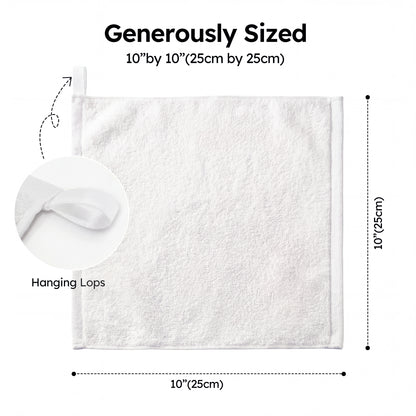 YOOFOSS Luxury Baby Washcloths Towel Set 12 Pack Face towels for Bathroom-Hotel-Spa-Kitchen Multi-Purpose Fingertip Towels & Hand Towels (Copy)