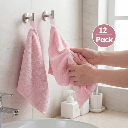 YOOFOSS Luxury Baby Washcloths Towel Set 12 Pack Face towels for Bathroom-Hotel-Spa-Kitchen Multi-Purpose Fingertip Towels & Hand Towels (Copy) (Copy)