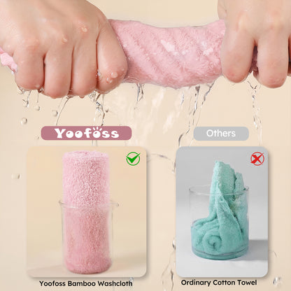 YOOFOSS Luxury Baby Washcloths Towel Set 12 Pack Face towels for Bathroom-Hotel-Spa-Kitchen Multi-Purpose Fingertip Towels & Hand Towels (Copy) (Copy)