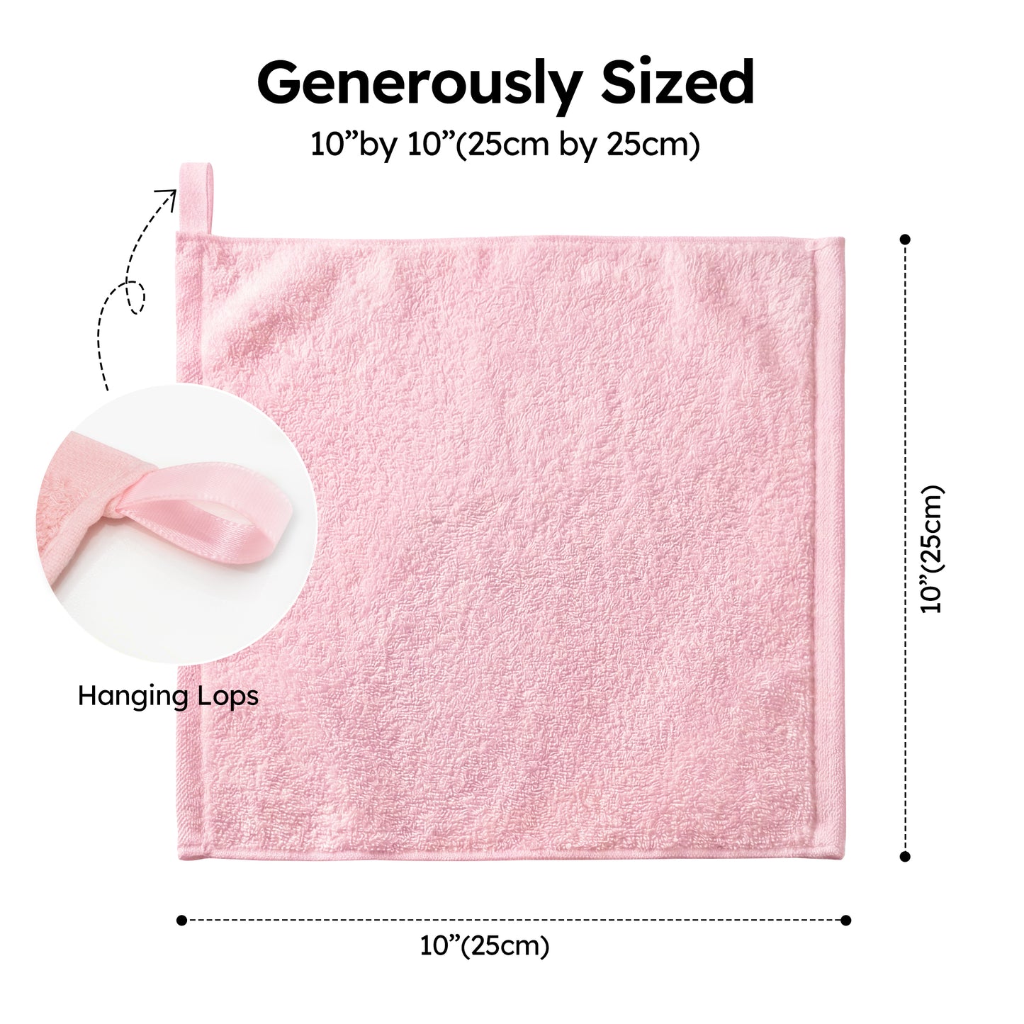 YOOFOSS Luxury Baby Washcloths Towel Set 12 Pack Face towels for Bathroom-Hotel-Spa-Kitchen Multi-Purpose Fingertip Towels & Hand Towels (Copy) (Copy)