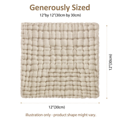 YOOFOSS Muslin Burp Cloths 100% Organic Cotton Baby Face towels 12 Pack Baby Washcloths for Showering 12"x12" Soft and Absorbent Baby Towels (Copy)