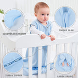 3 Pack-Yoofoss TOG 0.5 Baby Sleep Sack Wearable Blanket for Babies 100% Cotton 2-Way Zipper