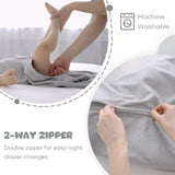 3 Pack-Yoofoss TOG 0.5 Baby Sleep Sack Wearable Blanket for Babies 100% Cotton 2-Way Zipper
