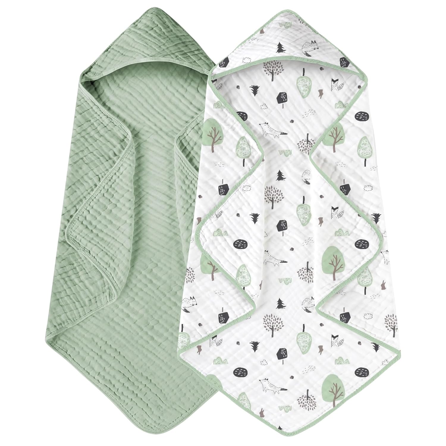 #Color_Green_and_White_Forest