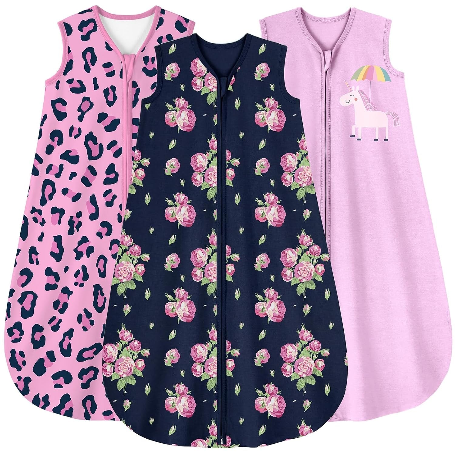 Sleep Sack 100% Cotton In Tog 0.5,3 Pack-Camouflage&car&dinosaur