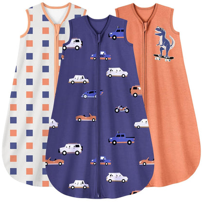 Sleep Sack Gray Fox In Tog 0.5, 3 Pack