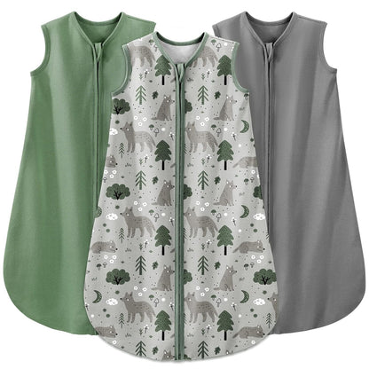 Sleep Sack Gray Fox In Tog 0.5, 3 Pack