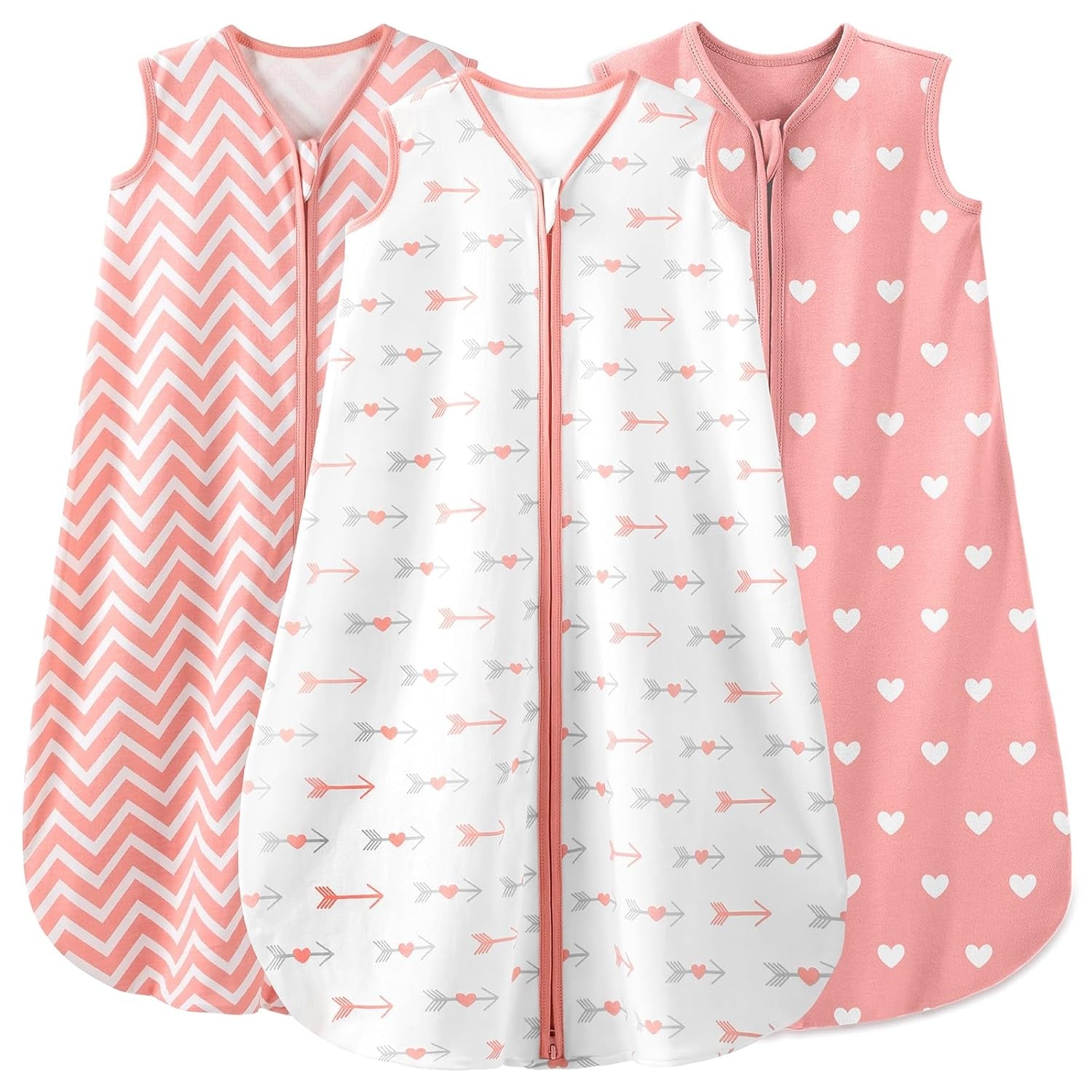 Sleep Sack 100% Cotton In Tog 0.5,3 Pack-Camouflage&car&dinosaur