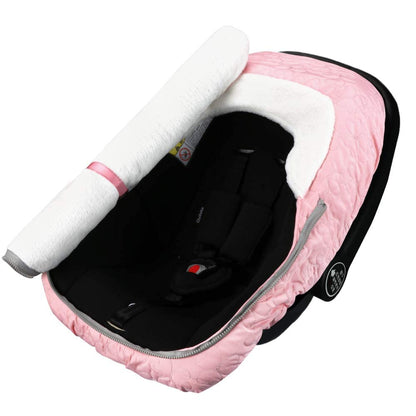 Yoofoss Baby Car Seat Cover Winter Carseat Canopies Cover to Protect Baby from Cold Wind, Super Warm Plush Fleece Baby Carrier Cover for Infant Boys Girls