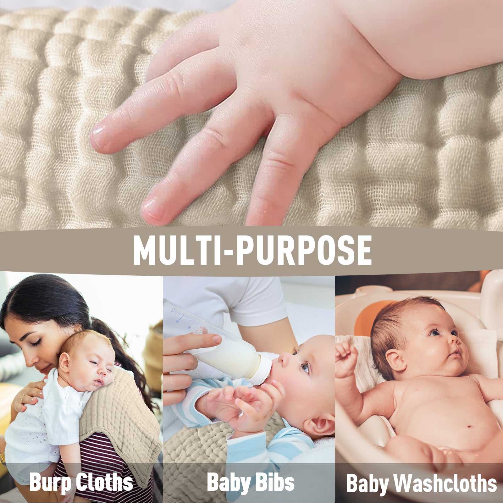 Burp Cloths 10 Pack