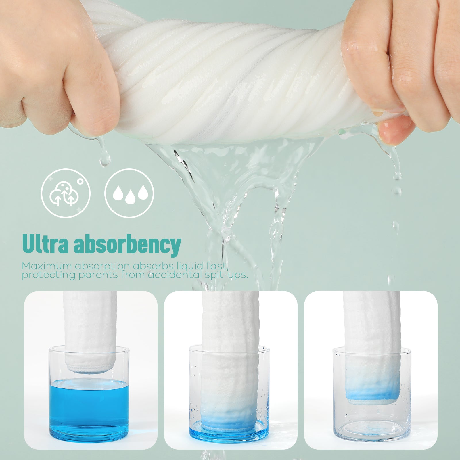 Burp Cloths 10 Pack