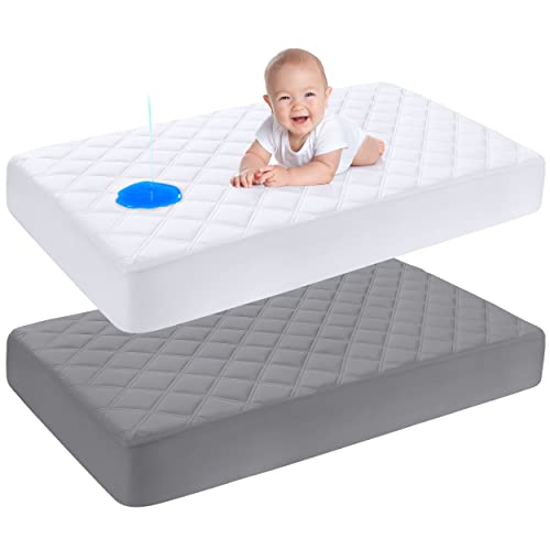Utopia Bedding Waterproof Crib Fitted Mattress Protector (Pack of