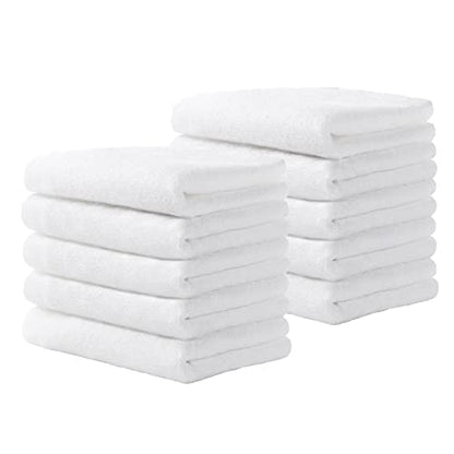 Bamboo Washcloths Towel White, 10 Pack