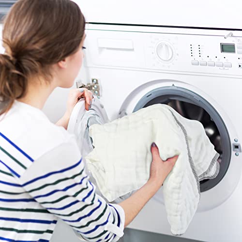 Large Hooded Baby Towels, Green & White