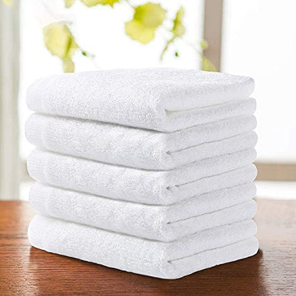 Bamboo Washcloths Towel White, 10 Pack