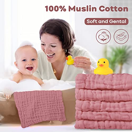 Baby Washcloths Bean Paste, 10 Pack
