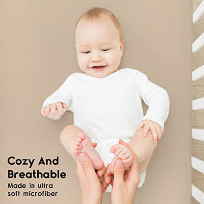 Crib Sheets Green And Brown , 2 Pack
