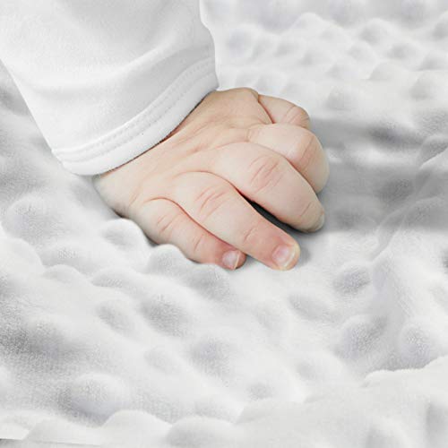 Yoofoss Baby Blanket Super Soft Minky Swaddle Cuddle Blanket with Double Layer Plush Dot Backing Printed Receiveing Blanket for Boys Girls Nursery Stroller Crib Newborn Blanket 30x40In (Bear)