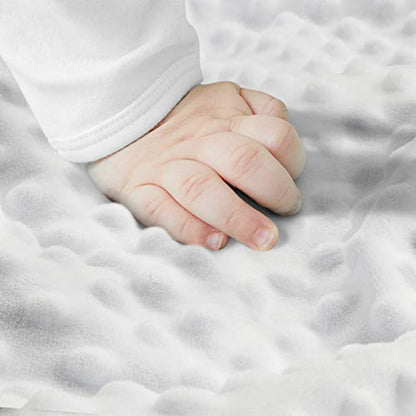 Yoofoss Baby Blanket Super Soft Minky Swaddle Cuddle Blanket with Double Layer Plush Dot Backing Printed Receiveing Blanket for Boys Girls Nursery Stroller Crib Newborn Blanket 30x40In (Bear)